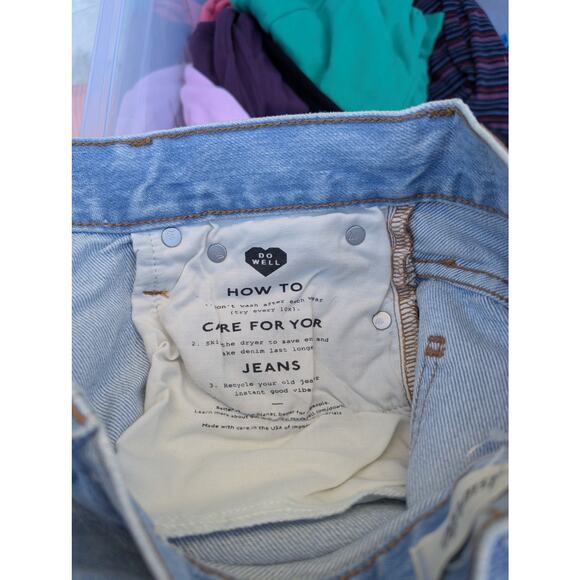 Preppy Madewell the perfect vintage jean boho retro mom jeans high waisted 24 - Picture 6 of 8